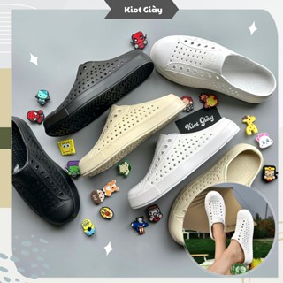 Dép sục nam nữ siêu nhẹ - Giày sục nhựa Native Luchi hở gót đi mưa, đi biển, thoáng khí