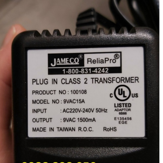 Adaptor Nguồn 9VAC Cho Phơ RP355 Digitech
