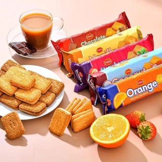 Bánh quy thuần chay DD VEGAN kẹp vị cam, dâu tây, socola, vanila, dừa 90g (48gói/thùng)