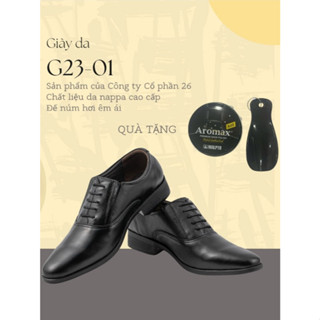  Giày da nam G23-01 da Nappa cao cấp Chính hãng Công ty Cổ phần 26  *tặng kèm hộp xi + đón gót  