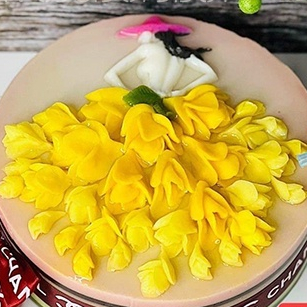 Khuôn silicon 4d hoa rơi Thái v35 v36 37 38 39 40