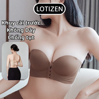 Áo lót cài trước nâng ngực tạo khe Áo ngực su không dây bản to che mỡ nách chất su cao cấp mã 19