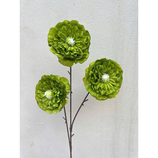 cành tràm 3 bông hoa lá giả deco