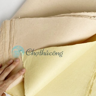 Giấy dó truyền thống khổ to dày vẽ tranh màu nước, giấy origami, giấy viết thư pháp, giấy gió, giấy màu làm thiệp