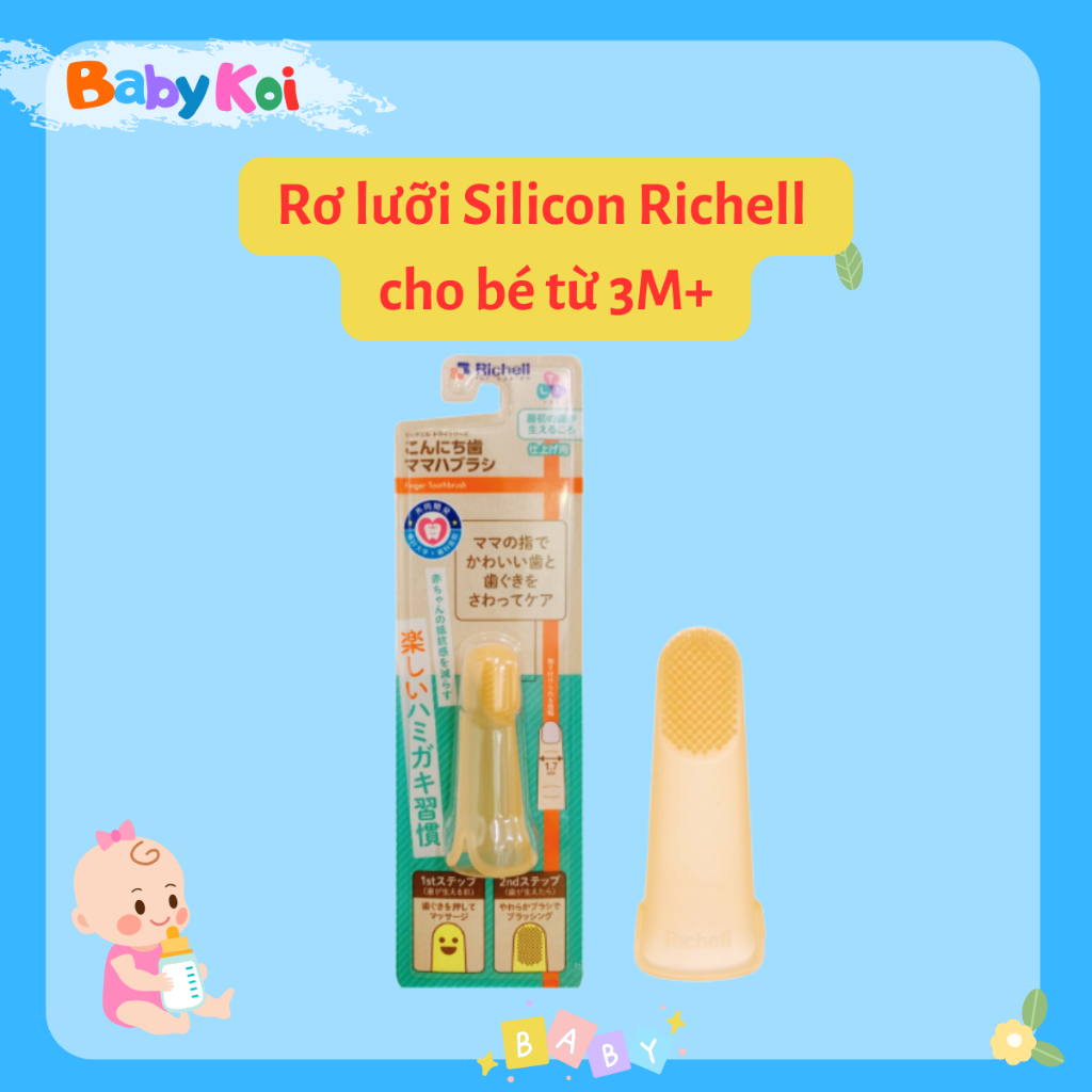 Rơ lưỡi Silicon Richell / Summer cho bé từ 0M