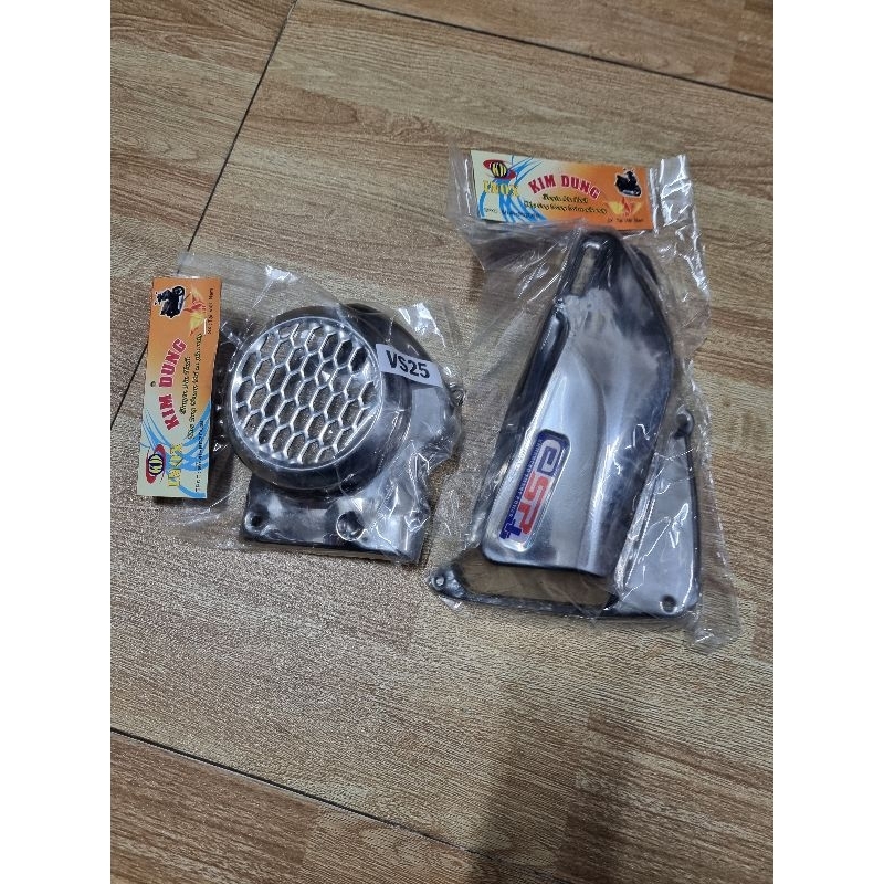 ốp bầu lọc gió ,quạt gió inox xe vision đời 2025