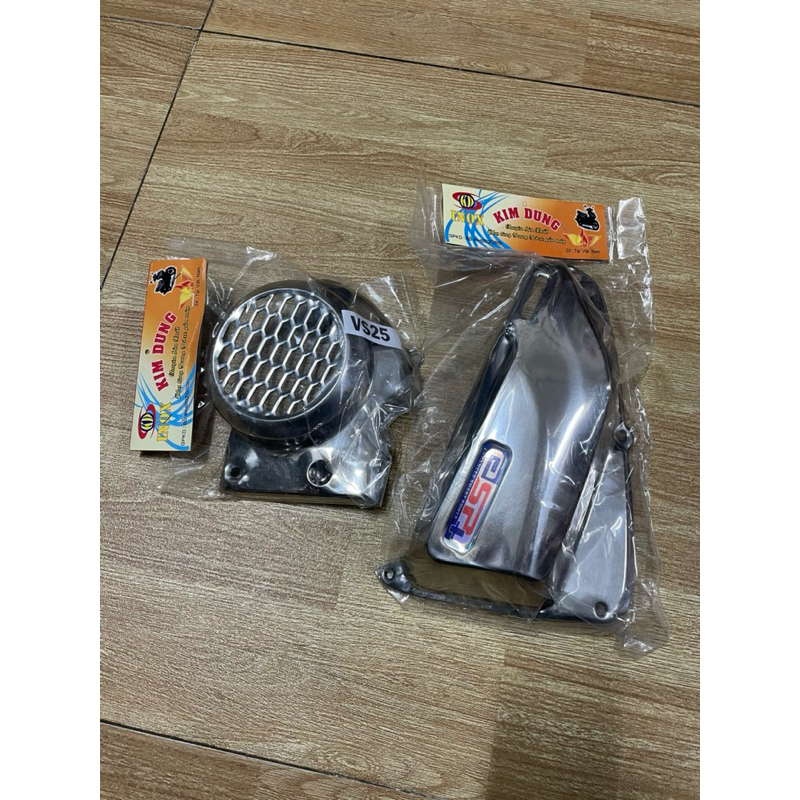 ốp bầu lọc gió .quạt gió inox xe vision đời 2025