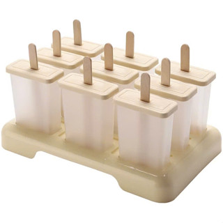  Khay khuôn làm kem vuông 6-9 ô nhựa Việt Nhật cao cấp chất liệu nhựa nguyên sinh PP an toàn sức khỏe 