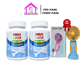 Combo 2 hộp kẹo Gummies canxi Neo Kids hộp 60 viên hành nhập khẩu - Hỗ trợ phát triển chiều cao cho bé từ 3 tuổi