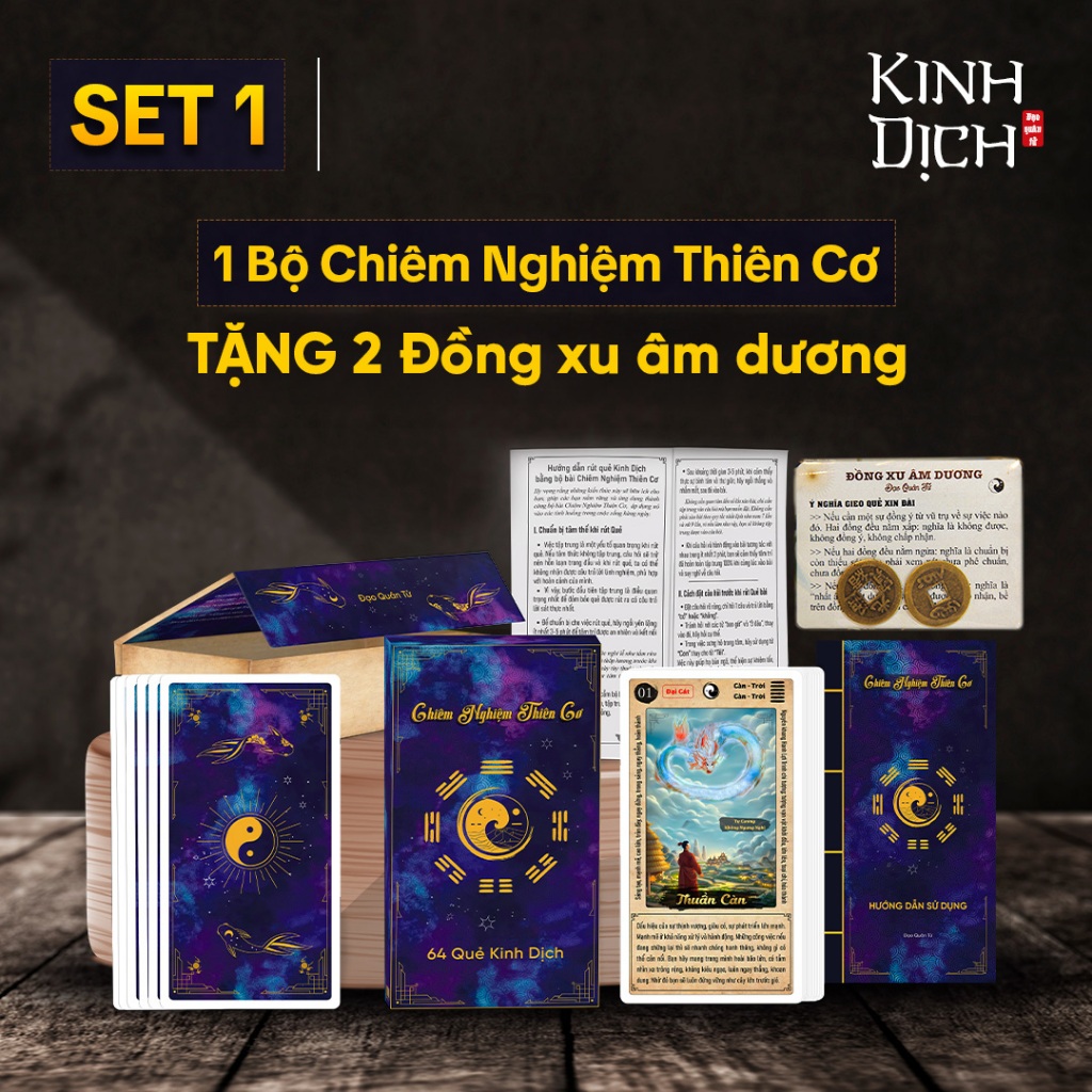 Bộ bài Chiêm Nghiệm Thiên Cơ - Bài Kinh Dịch: Tìm hiểu 64 quẻ kinh dịch, Trí tuệ tinh hoa