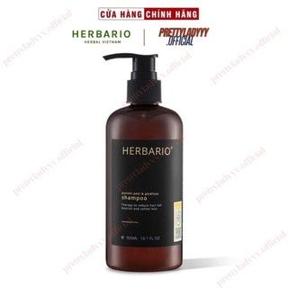  Dầu gội vỏ bưởi và bồ kết HERBARIO 300ml giảm rụng tóc phục hồi tóc - Mỹ phẩm thuần chay 