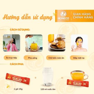 Đông trùng hạ thảo & sữa ong chúa Honeco – Hộp 30 gói