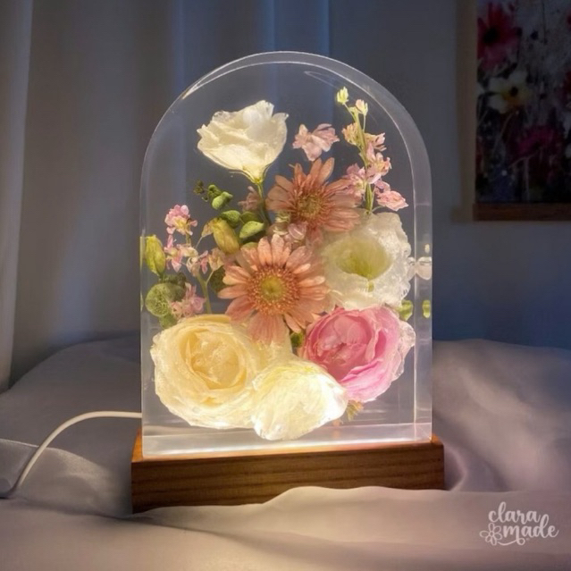 Set nguyên liệu làm đèn lưu giữ hoa cưới kỷ niệm có tách lẻ. Set nguyên liệu làm lưu giữ hoa cưới