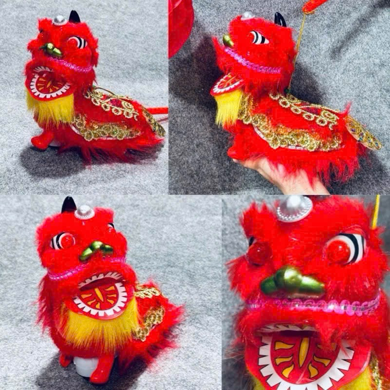 Lồng đèn trung thu múa kỳ lân chạy có đèn nhạc