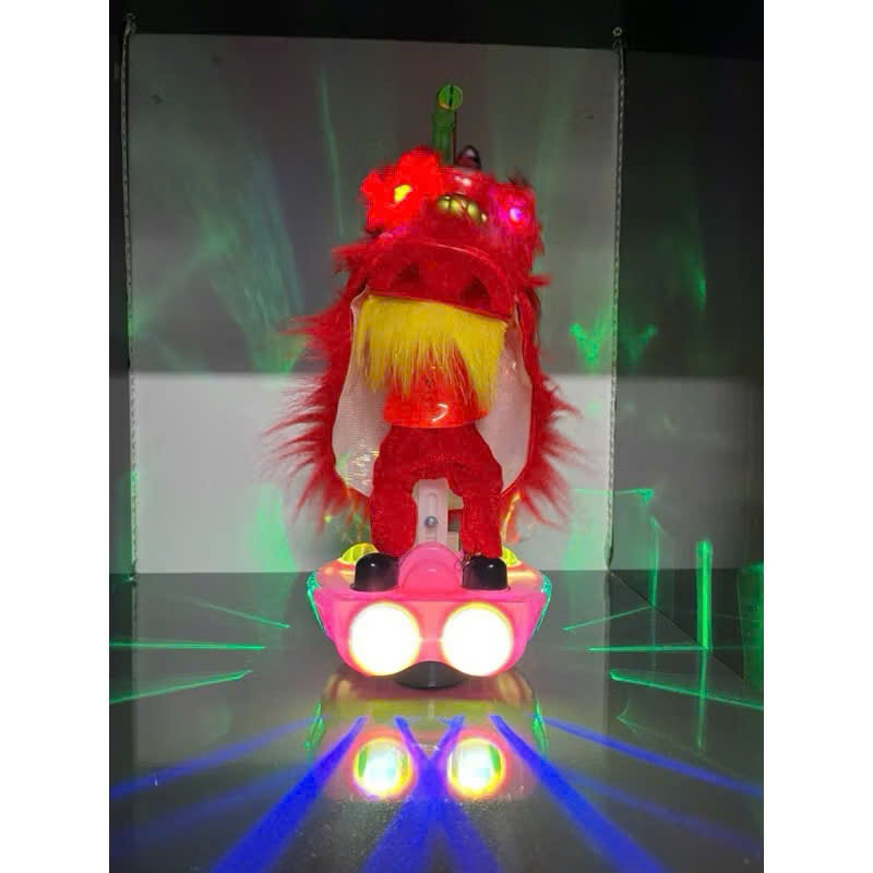 Lồng đèn trung thu múa kỳ lân chạy có đèn phát nhạc cho bé yêu