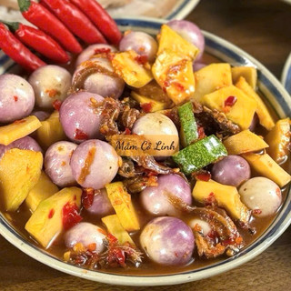 Mắm dưa cà trộn thập cẩm hũ 500gr mặn mặn cay nhẹ không ngọt