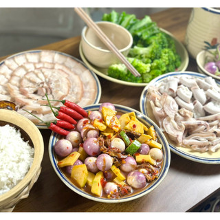 Mắm dưa cà trộn thập cẩm hũ 500gr mặn mặn cay nhẹ không ngọt