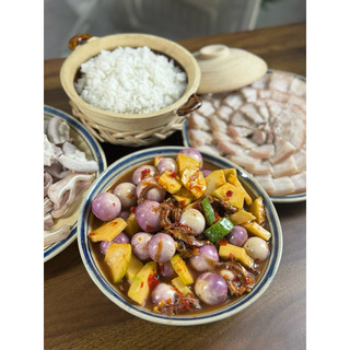 Mắm dưa cà trộn thập cẩm hũ 500gr mặn mặn cay nhẹ không ngọt