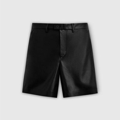 Quần short ROWAY, vải da PU, form regular | Short da