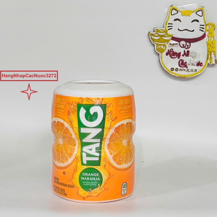 Bột pha nước cam Tang 566g mỹ date 2026