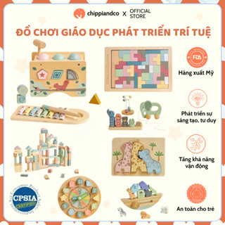 Đồ chơi gỗ giáo dục sớm CHIPPIANDCO, phát triển trí tuệ, chất lượng quốc tế cho bé