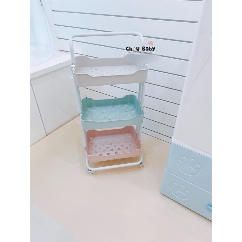 [Sale] Kệ nhựa đa năng Troller 3 tầng Sasa