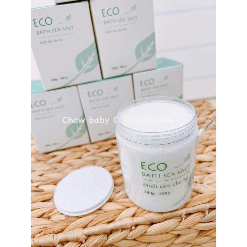 Muối Tắm Thảo Dược ECO 400g hoà nước tắm cho trẻ từ sơ sinh