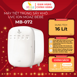 Máy tiệt trùng  và sấy khô UVC ION Moaz Bebe MB072 công nghệ tiệt trùng mới, dung tích 16 lít