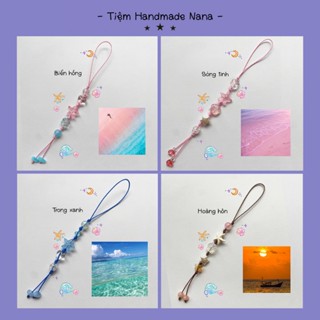  Móc khoá dây sáp handmade Sea Collection Móc khóa biển cả đeo cặp nhóm bạn 