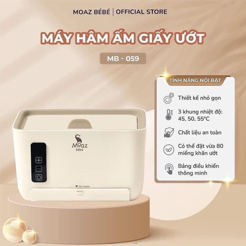 Máy làm ấm khăn ướt Moazbebe MB059