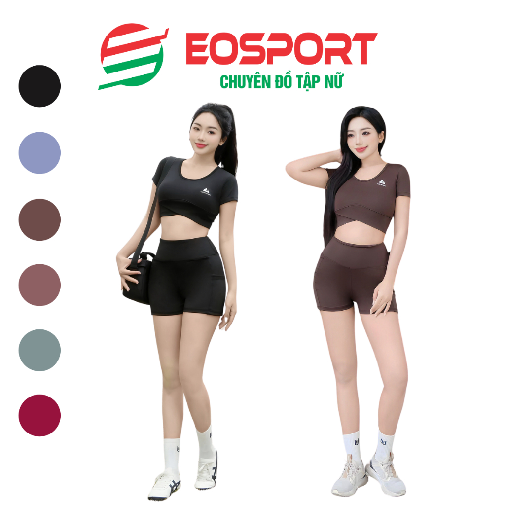 Bộ Quần Áo Tập Gym Yoga Nữ Áo Croptop Có Mút Ngực Quần Legging Lửng Nâng Mông Đồ Tập Gym Yoga Nữ (Ng01)