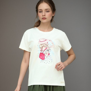 Áo Thun Nữ 100% Cotton Hữu Cơ, Thoáng mát, mềm mại, báo vệ tốt cho làn da.