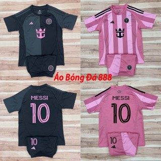 Bộ Quần Áo Đá Banh Trẻ Em, Áo Bóng Đá CLB Inter Miami 2023 - Chuẩn Mẫu Thi Đấu - Vải Polyester Gai Thái Cao Cấp