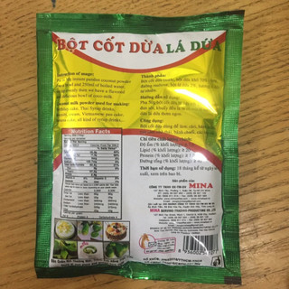 Bột Cốt Dừa Lá Dứa 50g - Hương Vị Tự Nhiên Cho Món Ngon Hoàn Hảo