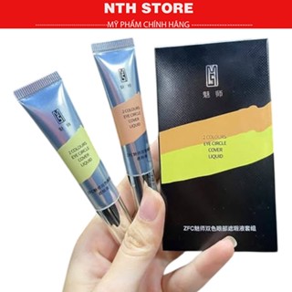  Che Khuyết Điểm ZFC Set 2 Tuýp  Triệt Sắc ZFC 10g 2 màu giúp che phủ thâm quầng bọng mắt hiệu quả 
