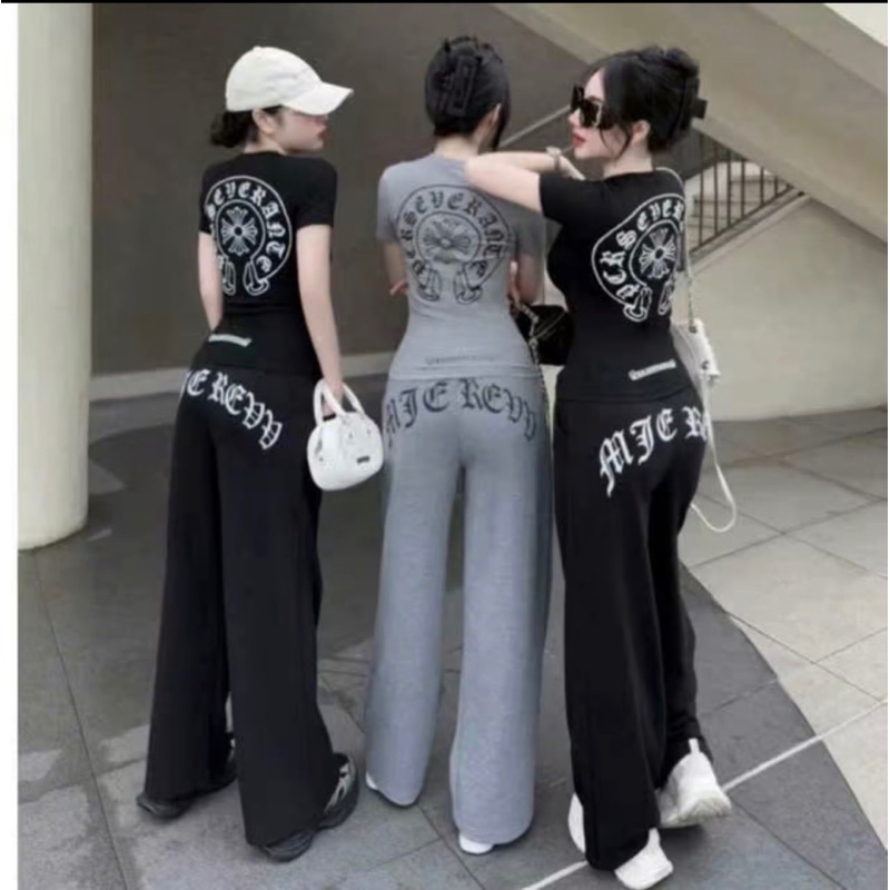 Set Bộ Nữ In Chữ Hashtag