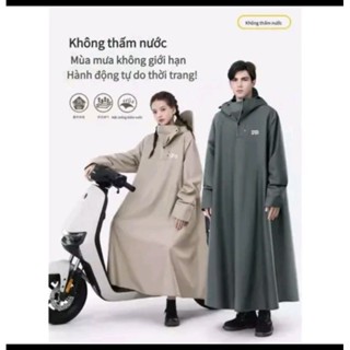 Áo mưa 1 người trùm kín vải OXFORD siêu bền, chống thấm - nhanh khô -an toàn đi xe máy, xe điện model 2025.