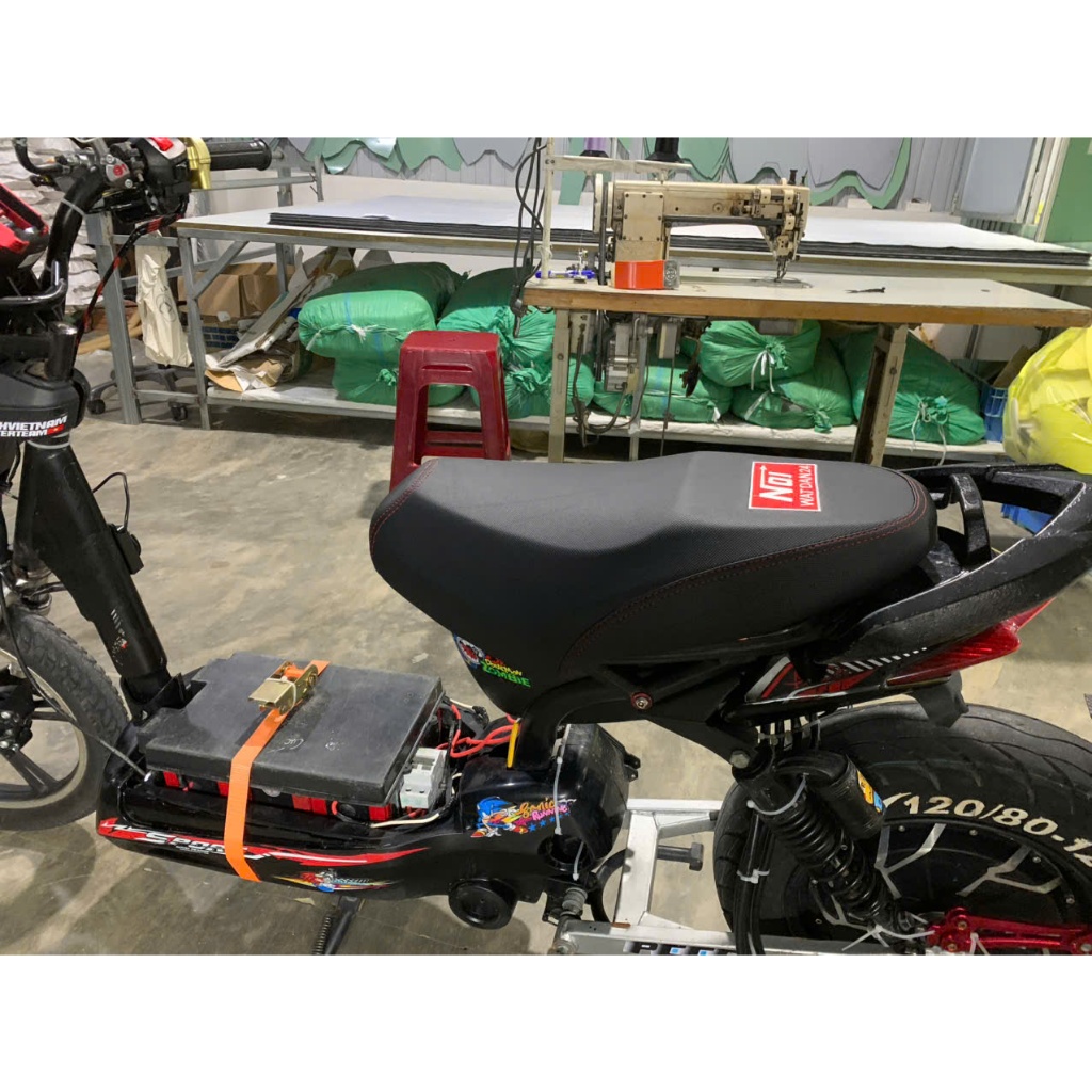 yên xe điện pega cap a gọt bọc da chữ jpr , yên xe điện hk bike , fuji, nijaa, pega cap a(hàng loại 