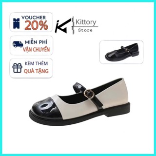 Giày búp bê Mary Jane nữ,giày oxford lolita bệt đốc mũi vuông đế bằng dễ phối đồ