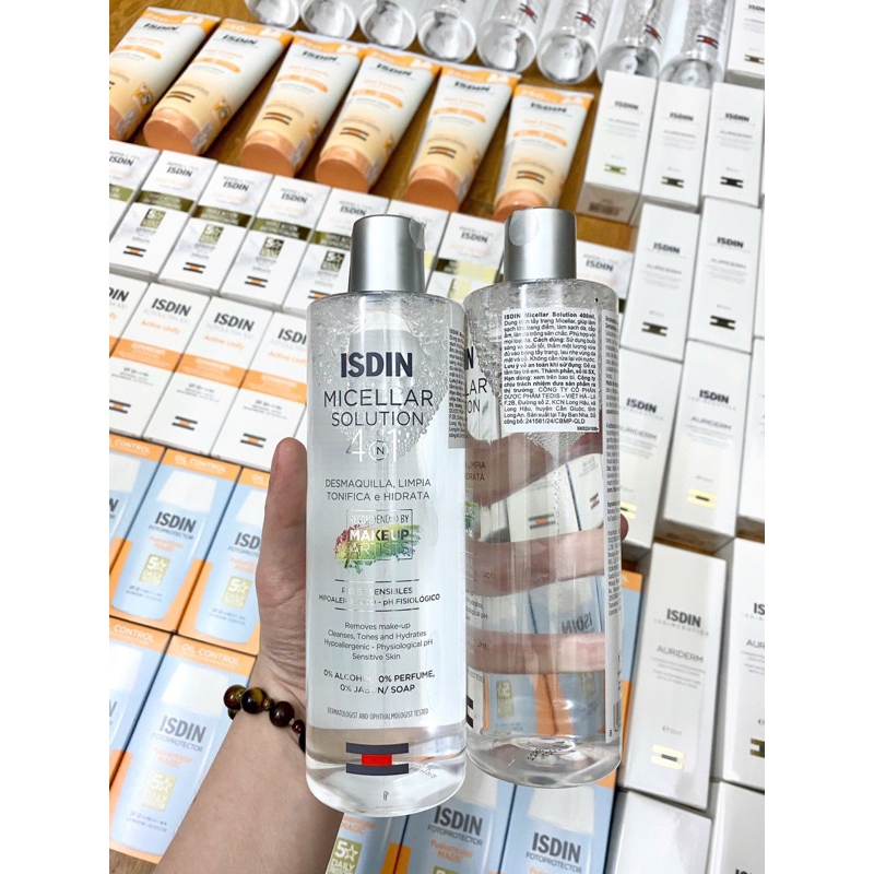 Nước tẩy trang 4-trong-1 ISDIN Micellar Solution 400ml