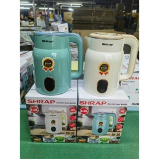 Ấm Đun Nước Siêu Tốc SHARP 3 Lít, Công Suất 1500W ấm nước siêu tốc 2 lớp chống nóng bằng inox 304