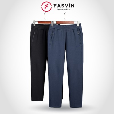 Quần nỉ xốp nam ống suông Fasvin DT24650.HN vải có độ dày vừa phải rất nhẹ và bền đẹp