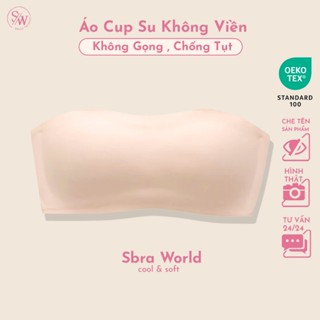  Áo Lót Cúp Ngực Su SBRA  Không Viền Chống Tụt  2 Lớp Đai Bản To Mềm Mịn Thoải Mái SB20 