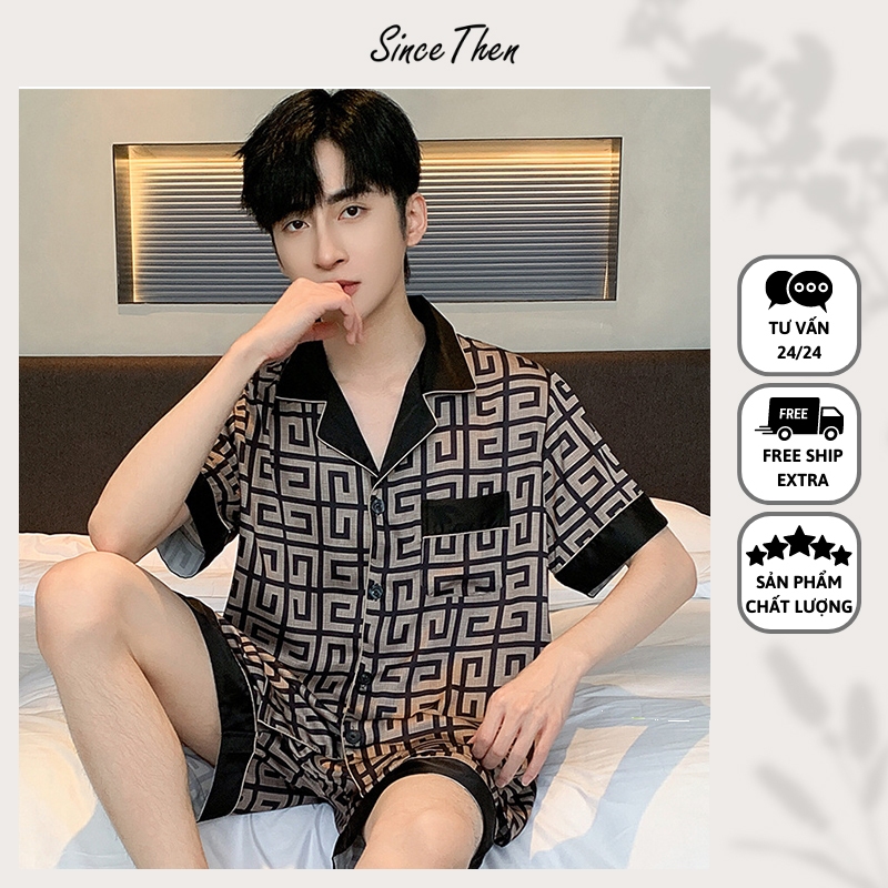 Bộ ngủ pijama nam, bộ pijama nam cao cấp ngắn tay mặc nhà - Since Then