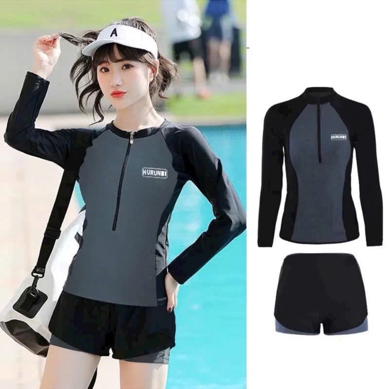 Đồ bơi nữ kín đáo Bikini 2 mảnh đi biển No93 áo bơi dài tay nữ đồ bơi nữ bikini 1 mảnh tay dài kín đáo áo tắm nữ đẹp | BigBuy360 - bigbuy360.vn