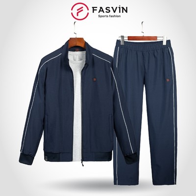 Bộ Quần Áo Gió Nam Thể Thao Fasvin BC24651.HN Chất Vải Gió Chun 02 Lớp Lót Vải Thun Mềm Mại Ấm  Áp