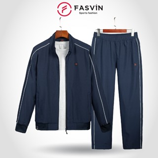 Bộ Quần Áo Gió Nam Thể Thao Fasvin BC24651.HN Chất Vải Gió Chun 02 Lớp Lót Vải Thun Mềm Mại Ấm  Áp
