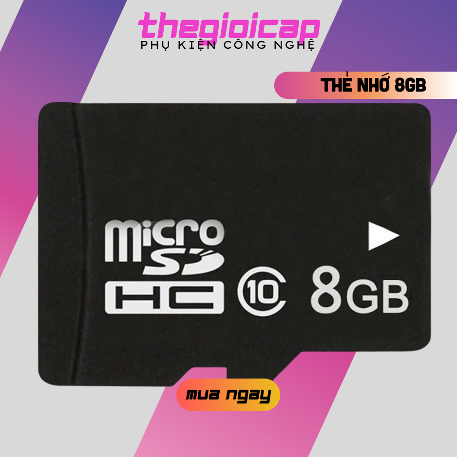 Thẻ Nhớ Micro SD Dung Lượng 8GB Class 10 Cao Cấp