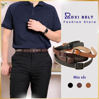 Thắt Lưng Nam Nữ Unisex Bản Nhỏ 2,3cm Mặt Chữ Nhật Roxi Belt - Dây Thắc Lưng Da Pu Trẻ Trung Học Sinh Sinh Viên TLN018