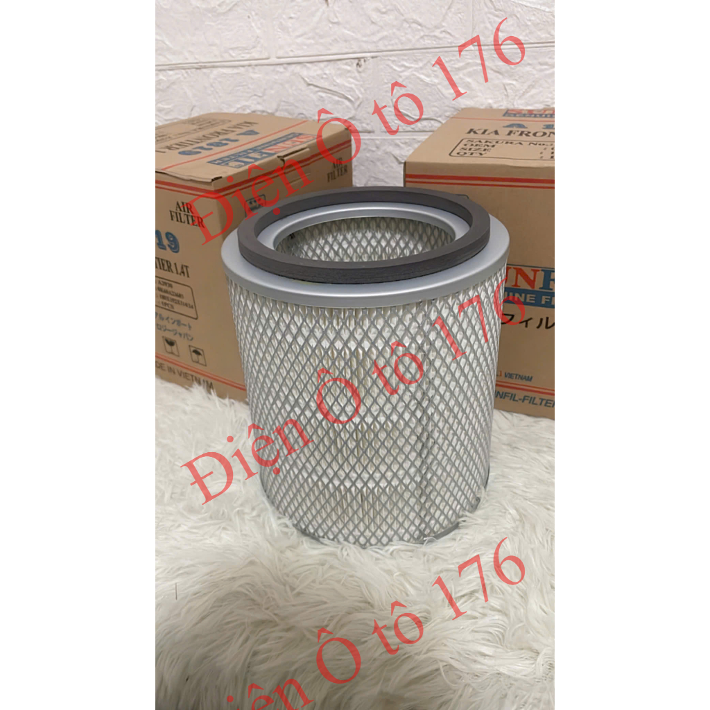 Lọc gió động cơ xe tải KIA K3000, K165, K2700 hàng SF cao cấp có lưới chống xô